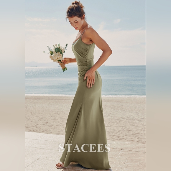 NWT Sage Bridesmaids Dress Stacees - Picture 3 of 5